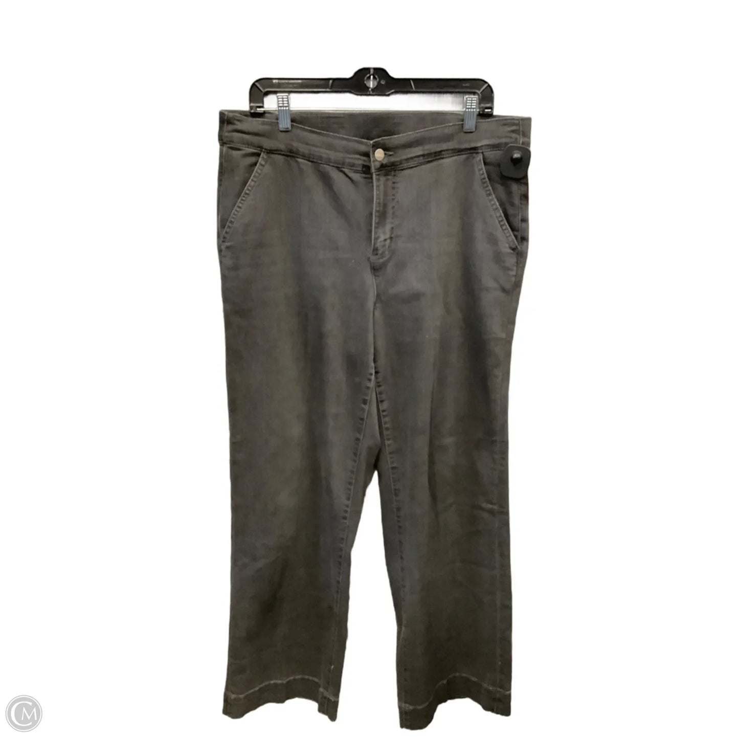 Jeans Straight By D&co. In Black Denim, Size: 14