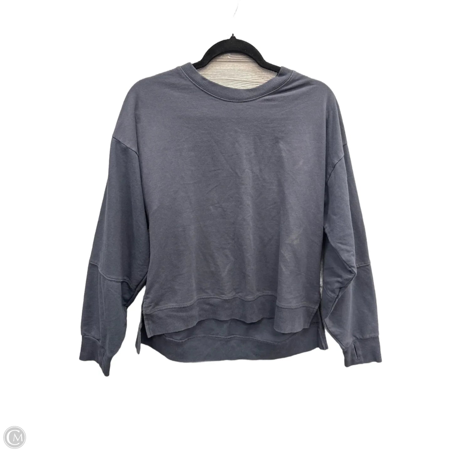 Athletic Top Long Sleeve Crewneck By All In Motion In Blue, Size: M