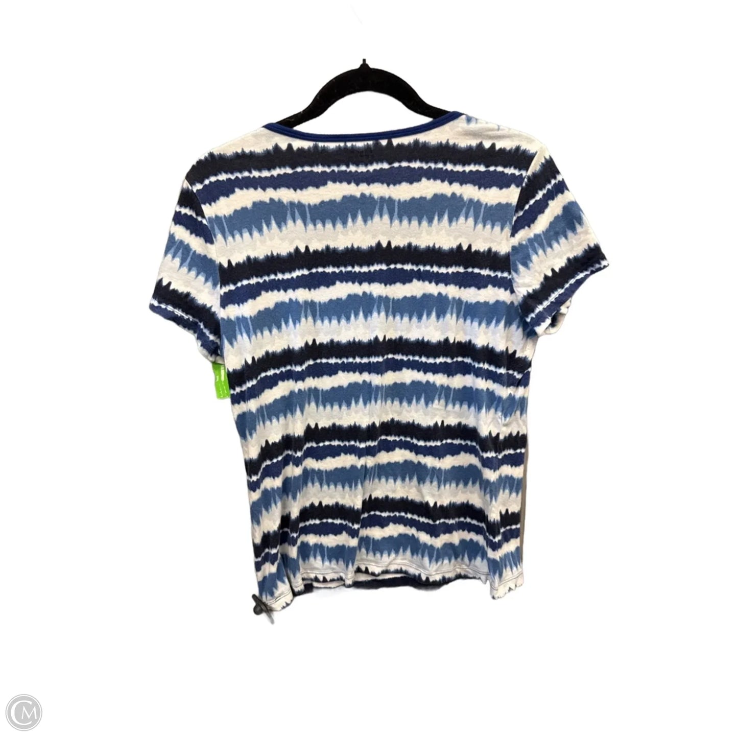 Top Short Sleeve By Falls Creek In Blue, Size: L
