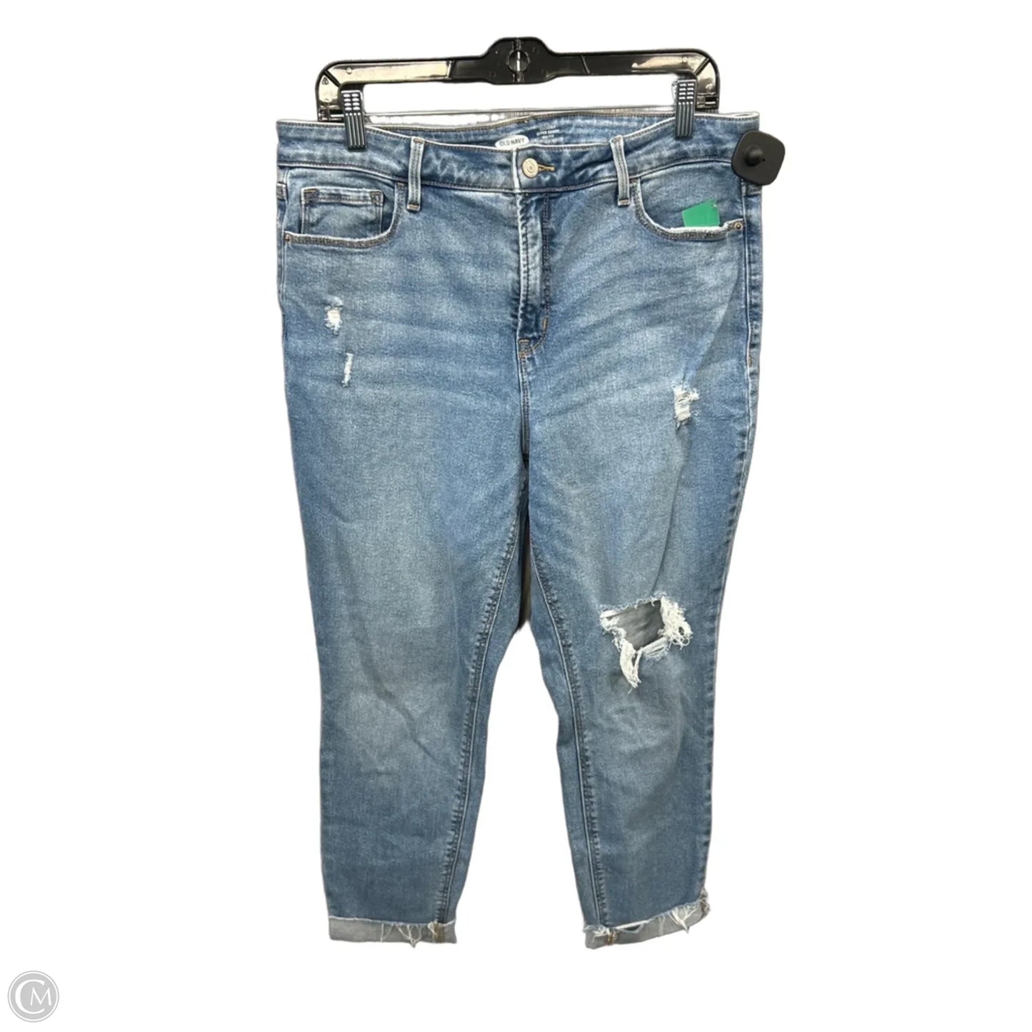 Jeans Skinny By Old Navy In Blue Denim, Size: 14