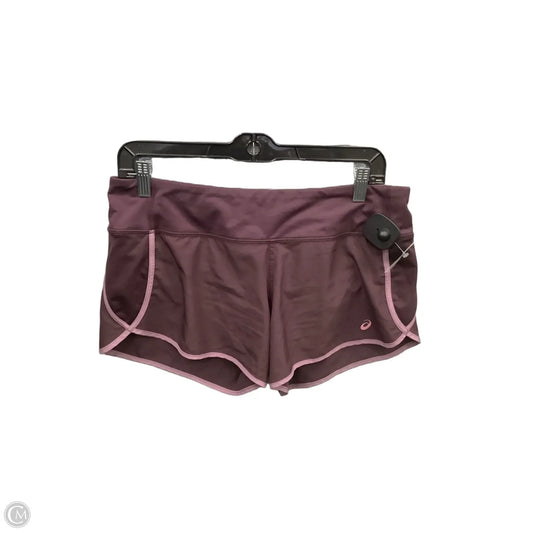 Athletic Shorts By Asics In Maroon, Size: M