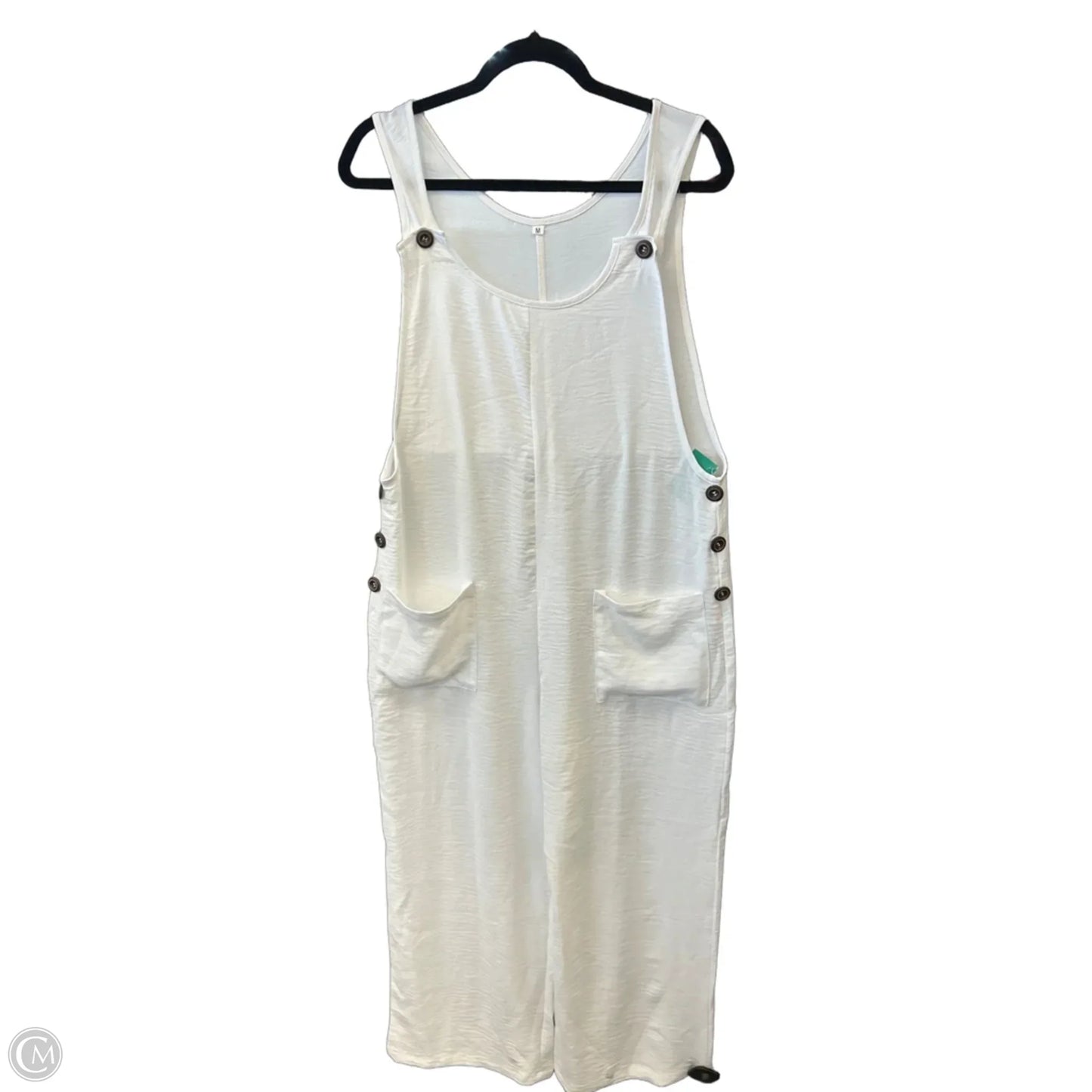 Jumpsuit By Clothes Mentor In White, Size: M