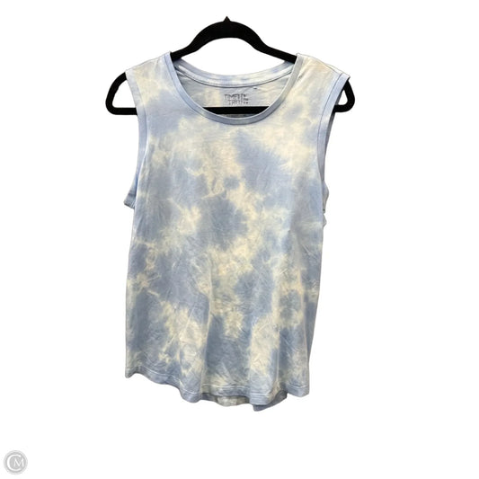 Top Sleeveless By Time And Tru In Blue, Size: S