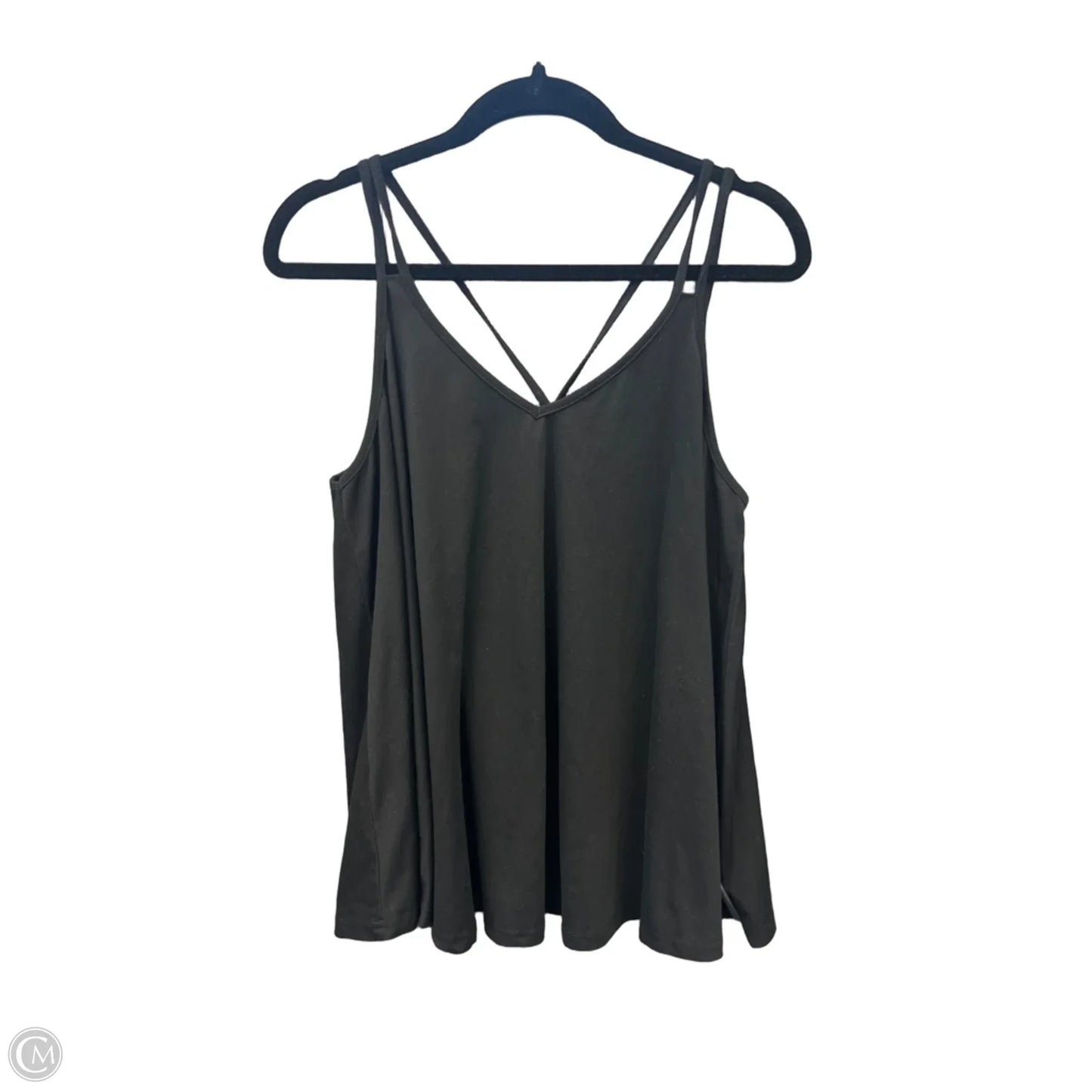 Top Sleeveless By Shein In Black, Size: 2x