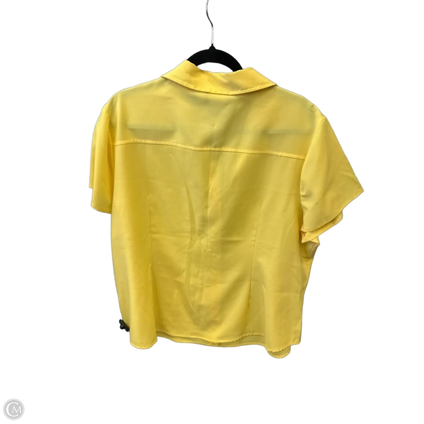 Top Short Sleeve By Cato In Yellow, Size: 3x