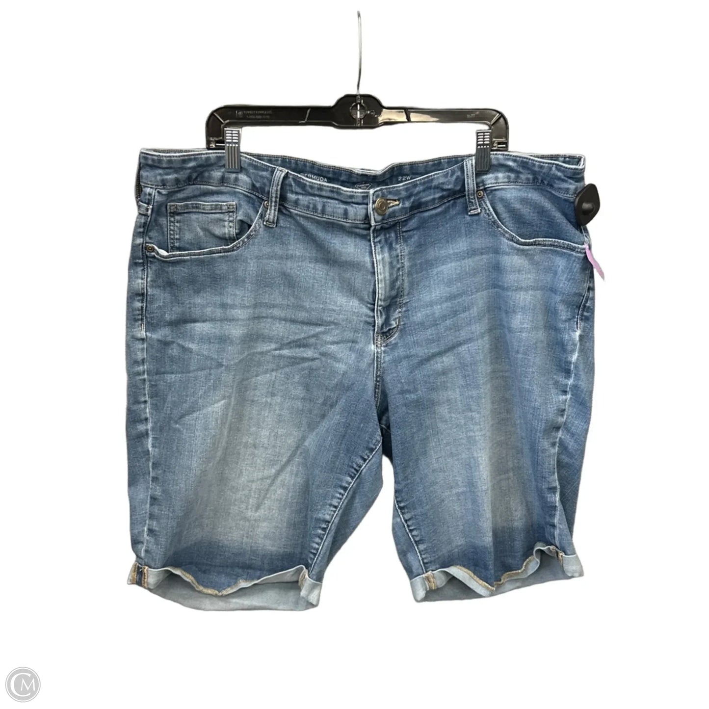 Shorts By St Johns Bay In Blue Denim, Size: 22