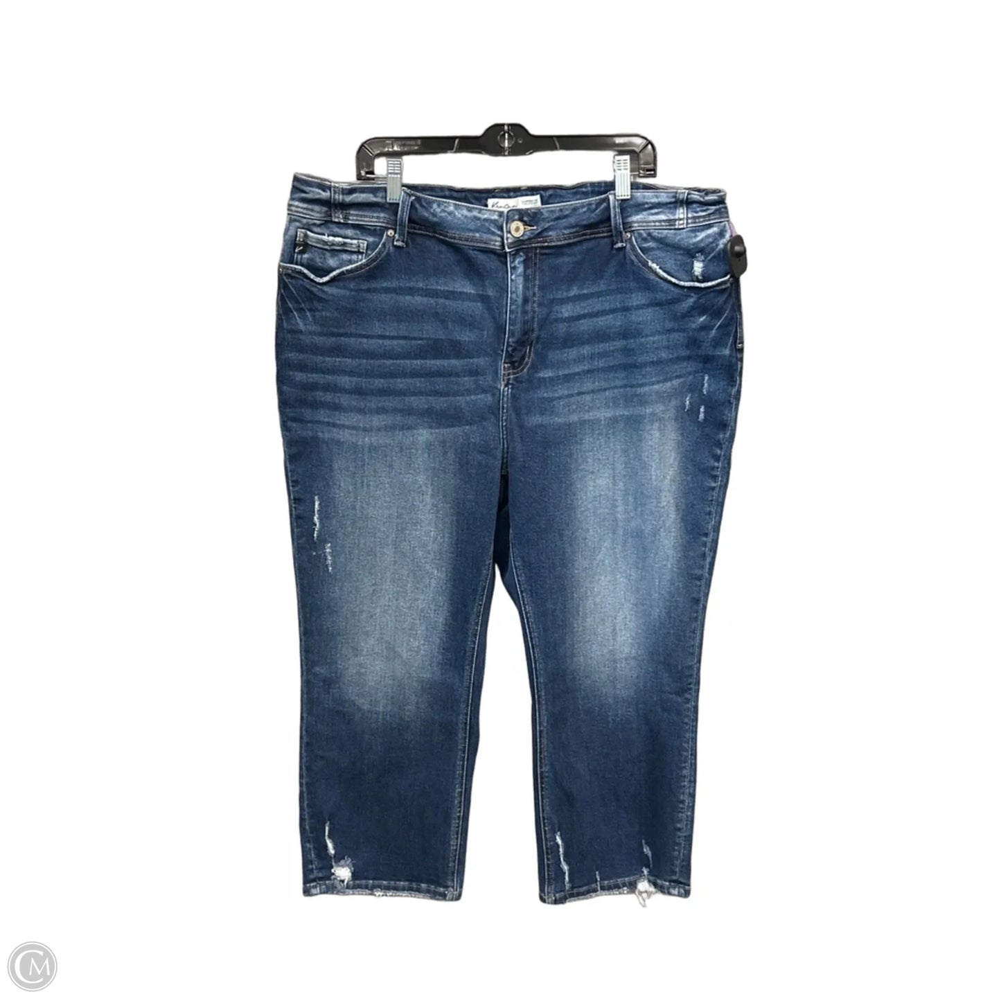 Jeans Straight By Maurices In Blue Denim, Size: 22