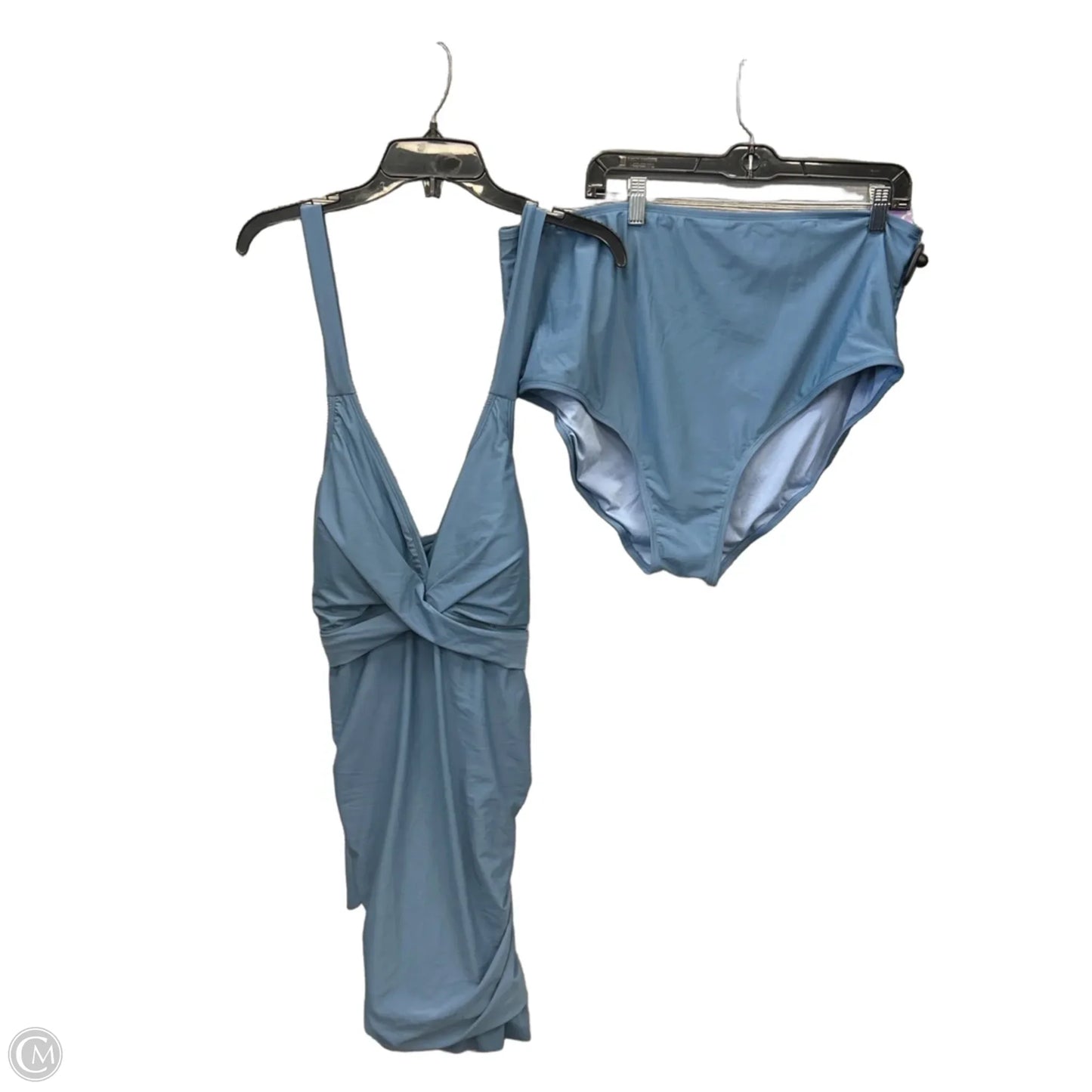 Swimsuit 2pc By Clothes Mentor In Blue, Size: 2x