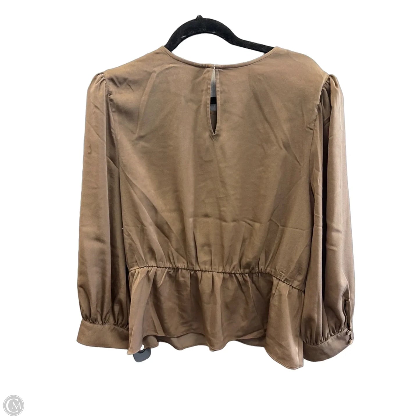 Top Long Sleeve By Express In Brown, Size: Xl