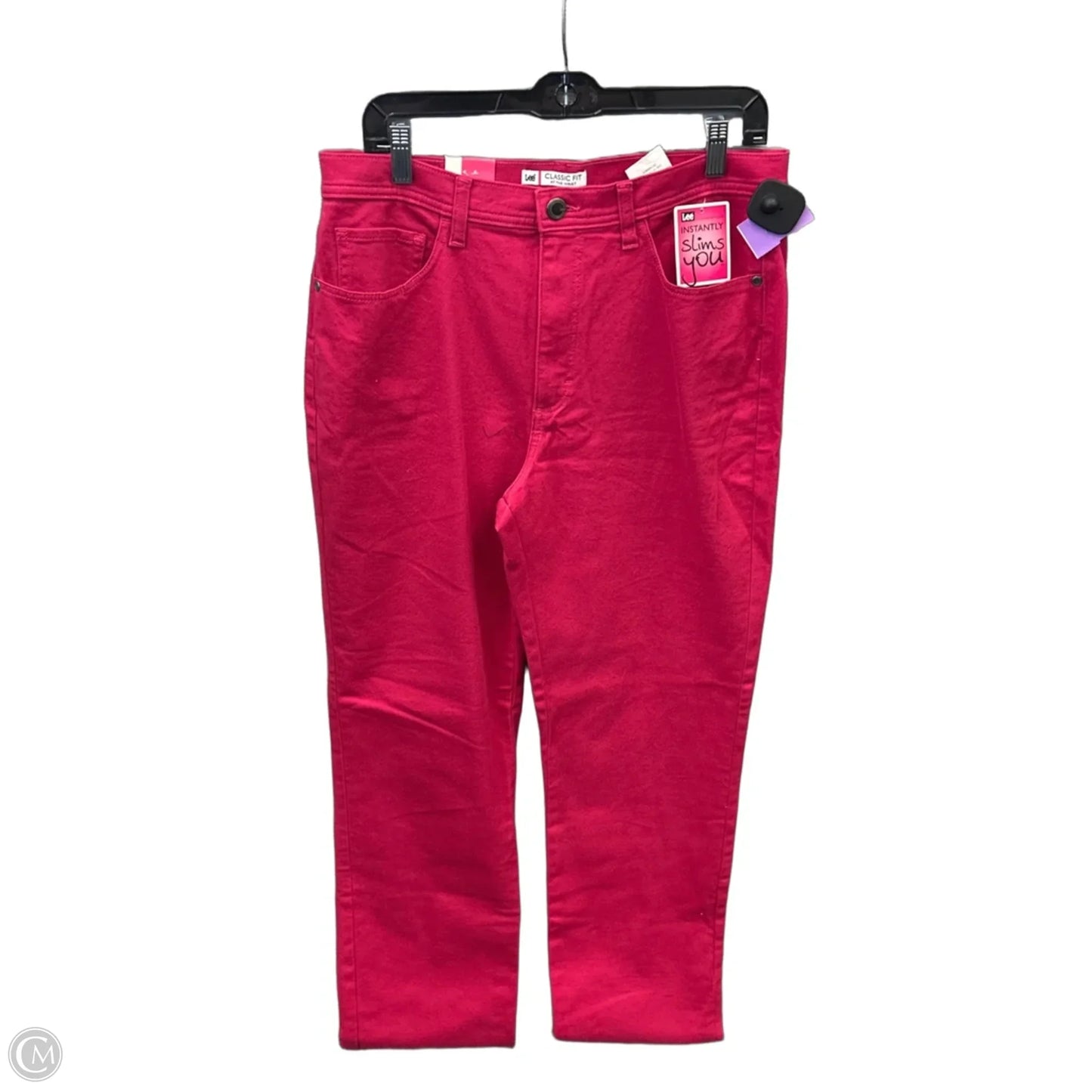 Jeans Straight By Lee In Pink, Size: 14