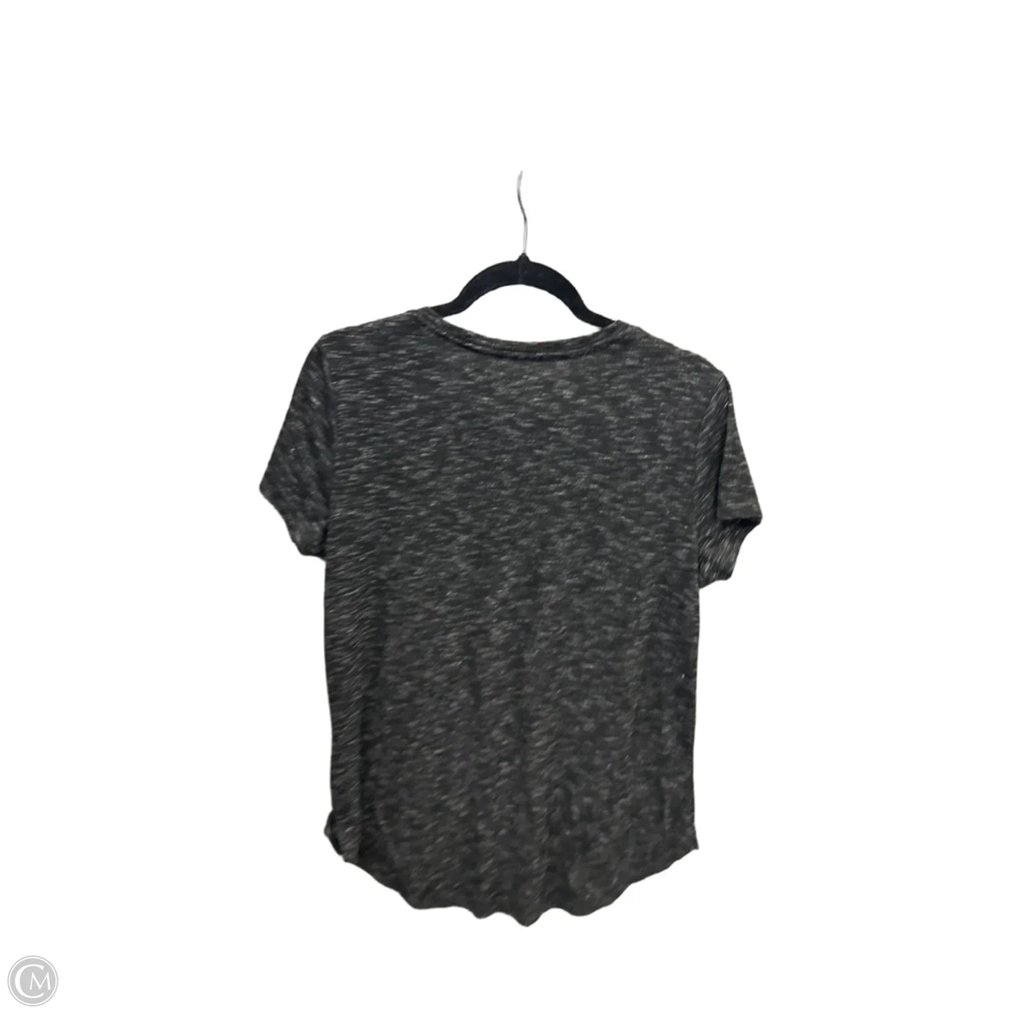 Top Short Sleeve By Apt 9 In Black, Size: L