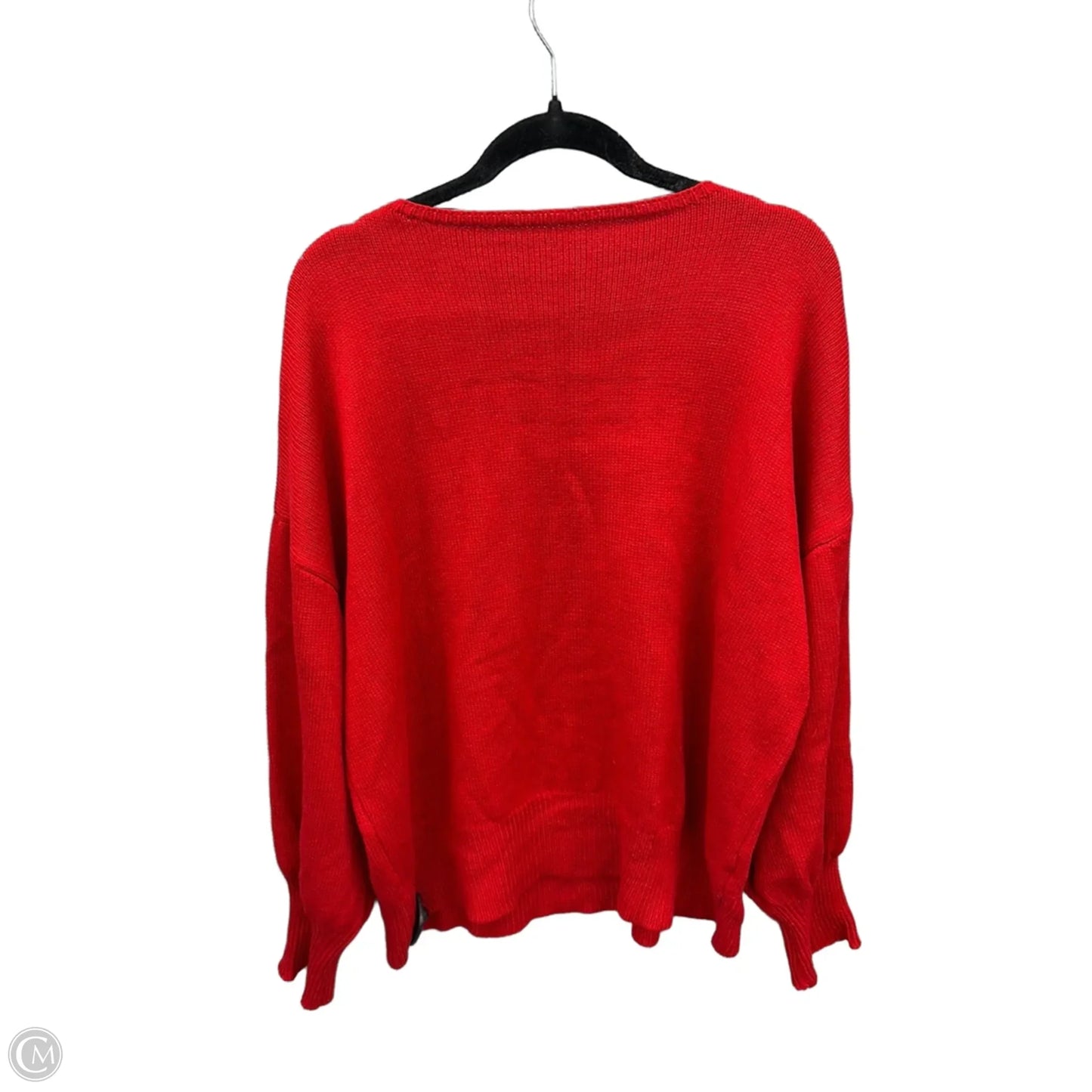 Sweater By Clothes Mentor In Red, Size: Xxl