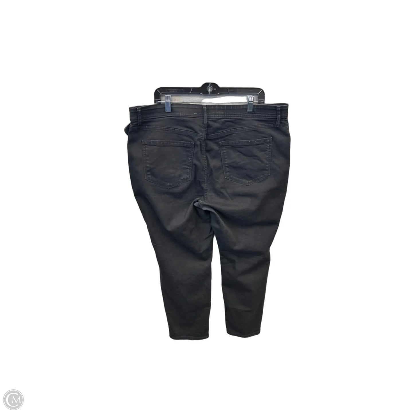 Jeans Skinny By Evri In Black Denim, Size: 18
