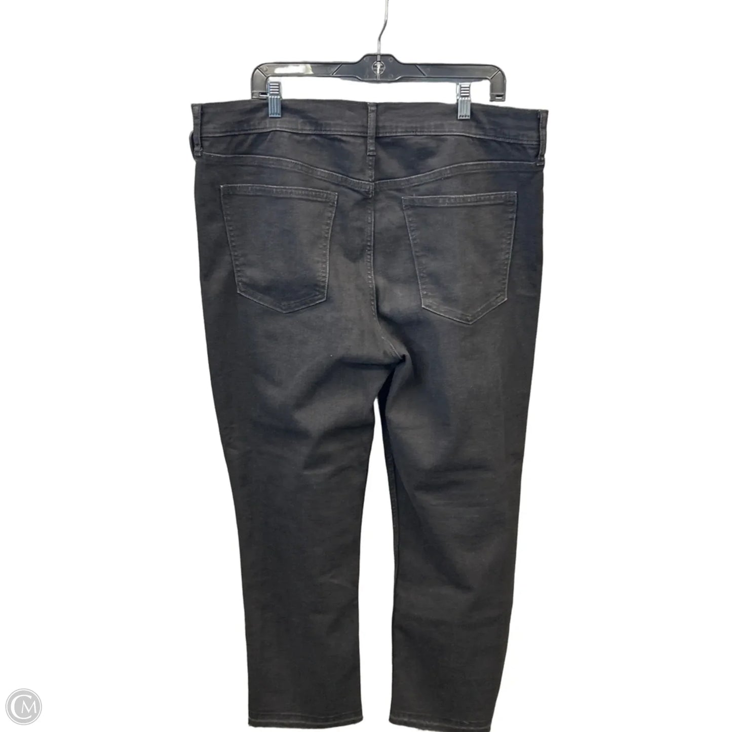 Jeans Straight By Old Navy In Black Denim, Size: 18