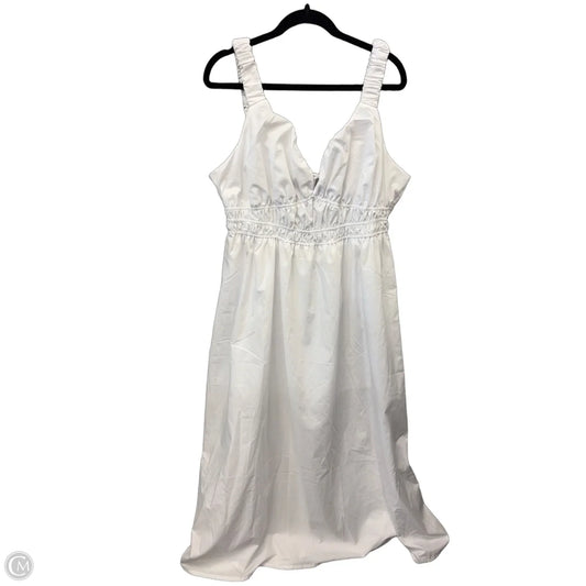 Dress Casual Maxi By Clothes Mentor In White, Size: 2x