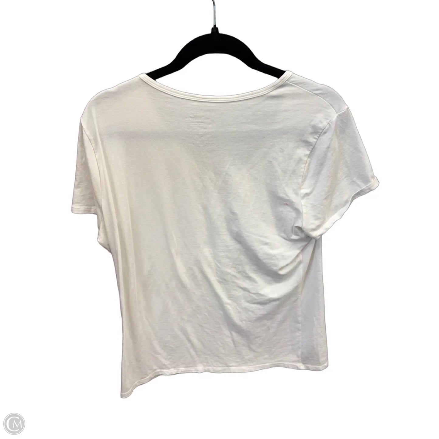 Top Short Sleeve By Time And Tru In White, Size: L