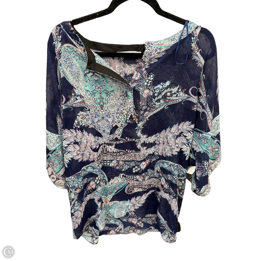 Top Short Sleeve By Violet And Claire In Blue, Size: 1x