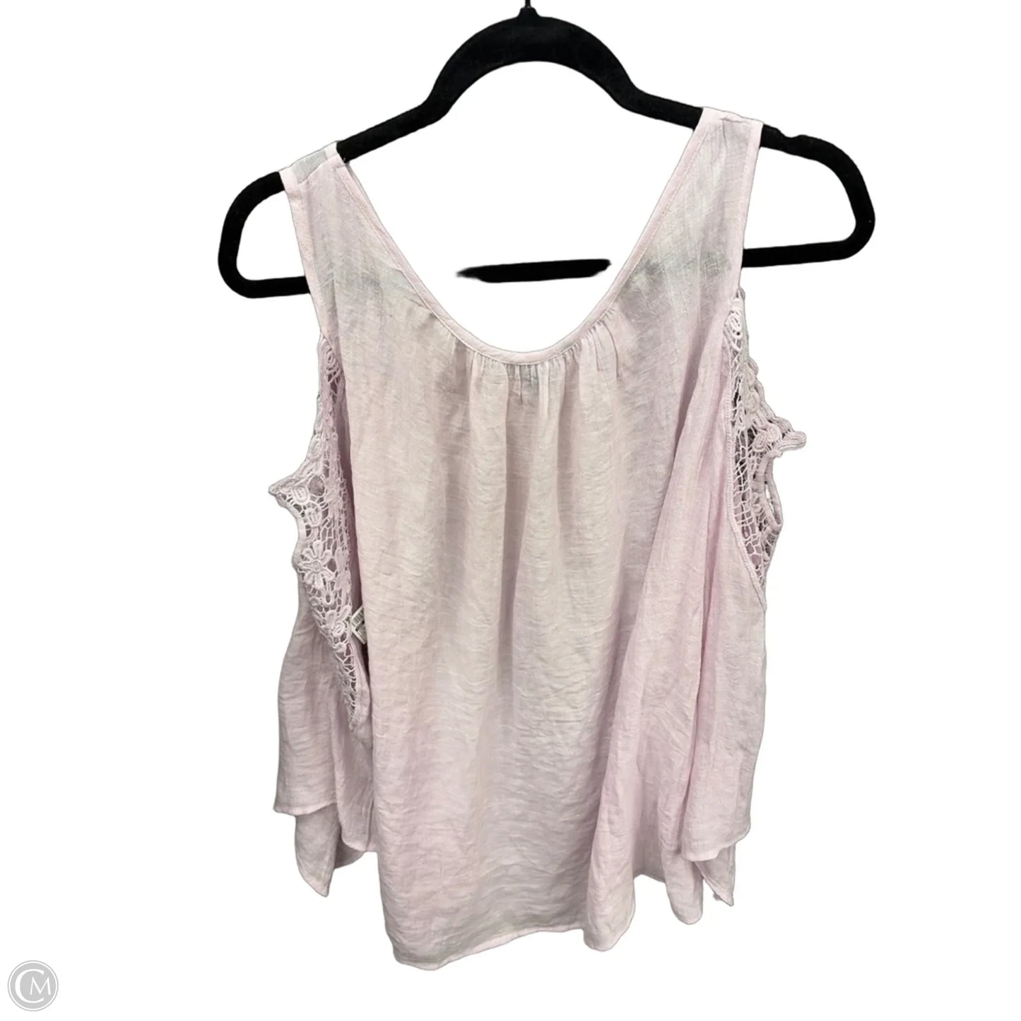 Top Long Sleeve By Zac And Rachel In Purple, Size: 2x