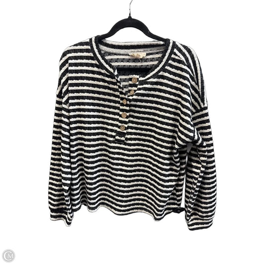 Top Long Sleeve By Clothes Mentor In Striped Pattern, Size: S