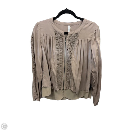 Top Long Sleeve By Clothes Mentor In Brown, Size: S
