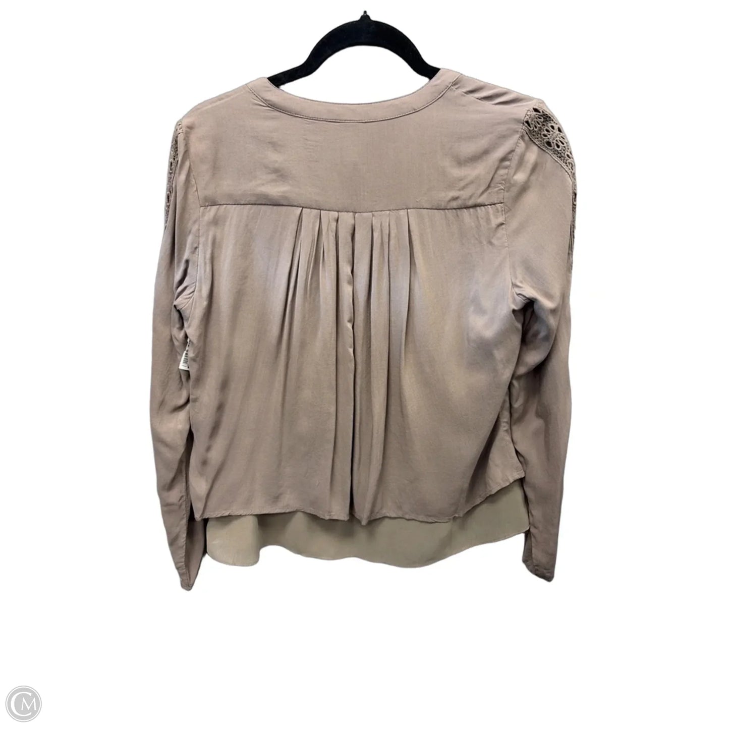 Top Long Sleeve By Clothes Mentor In Brown, Size: S