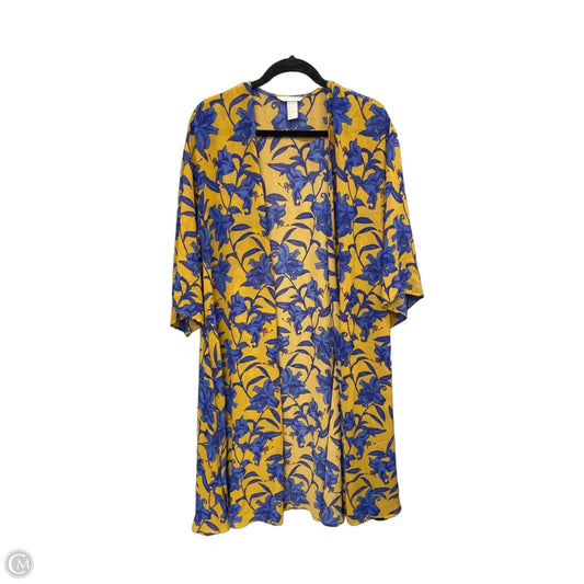 Kimono By H&m In Blue & Yellow, Size: S