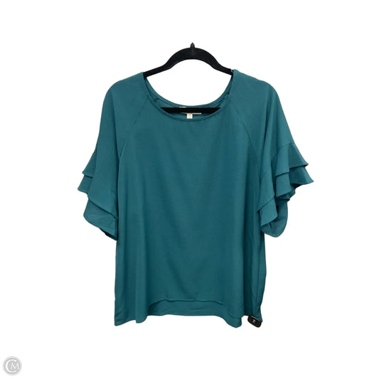 Top Short Sleeve By Umgee In Green, Size: Xl