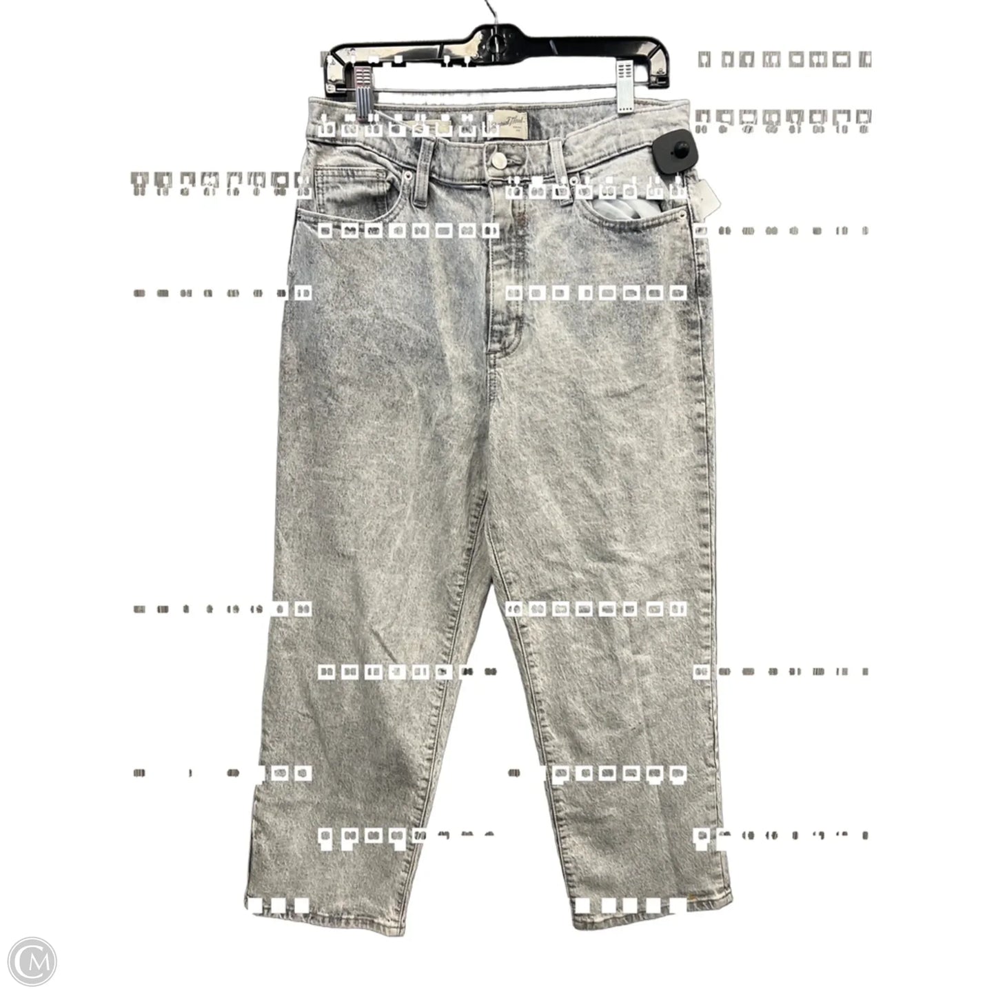 Jeans Straight By Universal Thread In Grey Denim, Size: 12