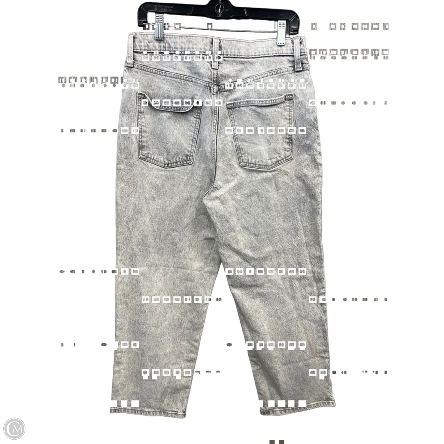 Jeans Straight By Universal Thread In Grey Denim, Size: 12