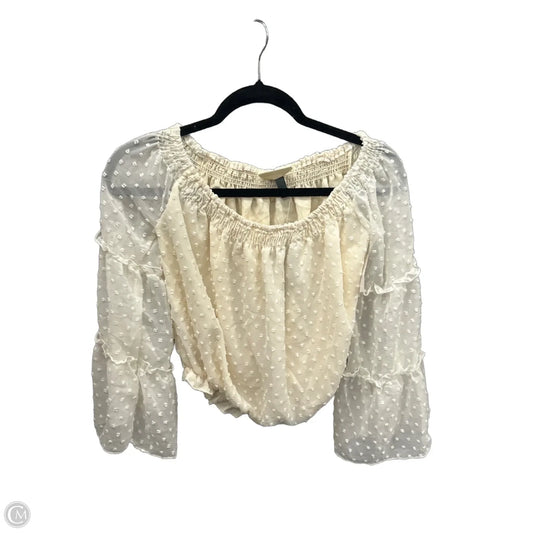 Top Long Sleeve By Clothes Mentor In Beige, Size: L