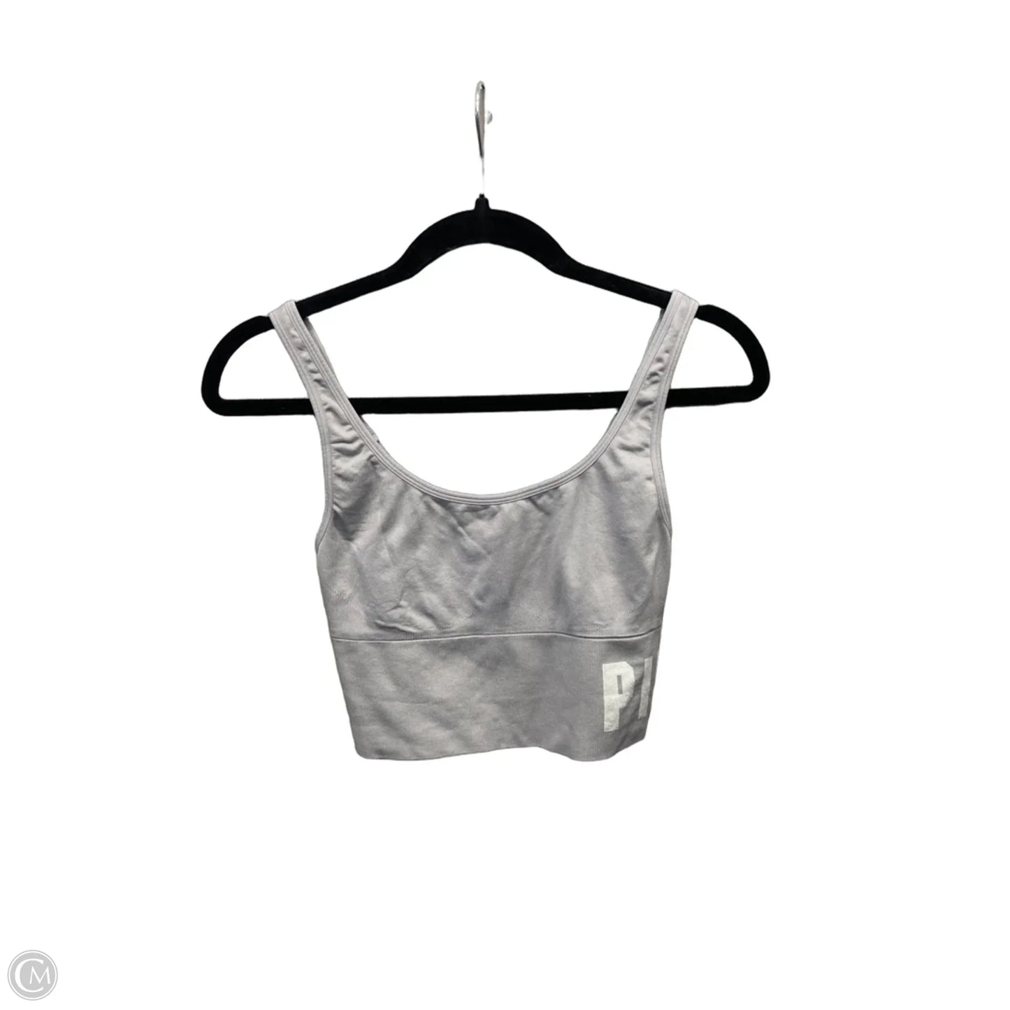 Athletic Bra By Pink In Grey, Size: M
