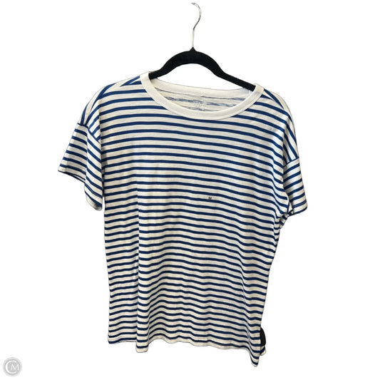 Top Short Sleeve By Maurices In Striped Pattern, Size: M