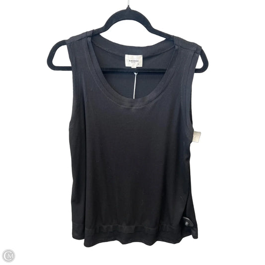 Top Sleeveless By Andree By Unit In Black, Size: M