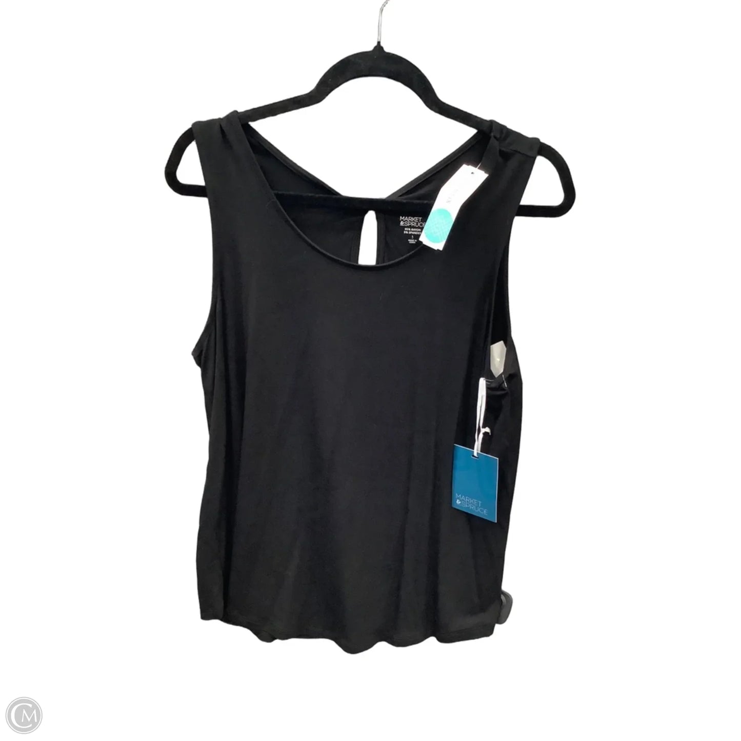 Top Sleeveless By Market & Spruce In Black, Size: L