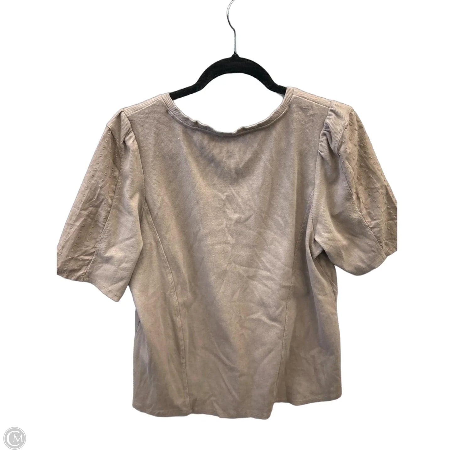 Top Short Sleeve By Maurices In Brown, Size: Xxl
