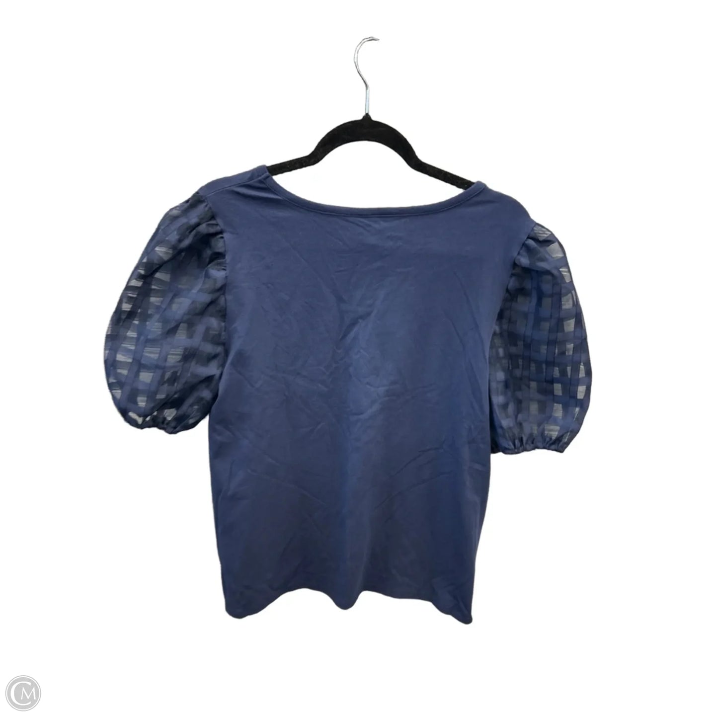Top Short Sleeve By Cato In Navy, Size: L