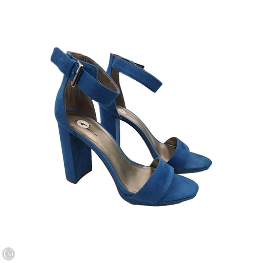 Shoes Heels Block By Worthington In Blue, Size: 9