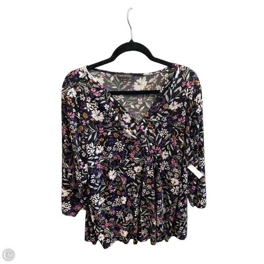 Top Long Sleeve By Lane Bryant In Floral Print, Size: 3x