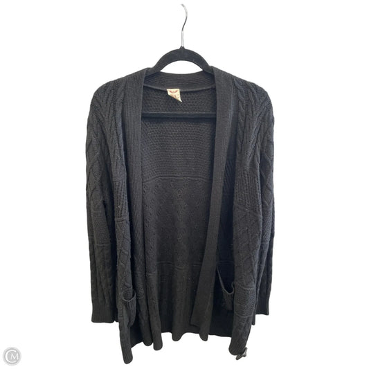 Cardigan By Faded Glory In Black, Size: Xxl