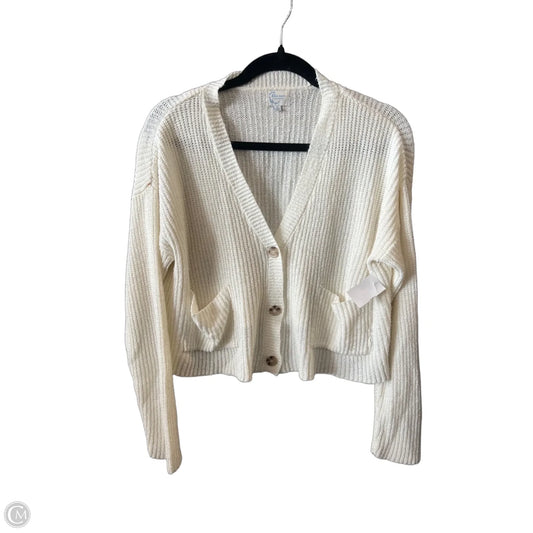 Cardigan By Blue Rain In White, Size: M
