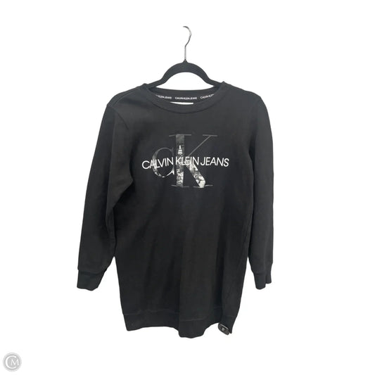 Top Long Sleeve By Calvin Klein In Black, Size: Sp