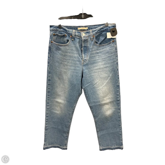 Jeans Straight By Levis In Blue Denim, Size: 10