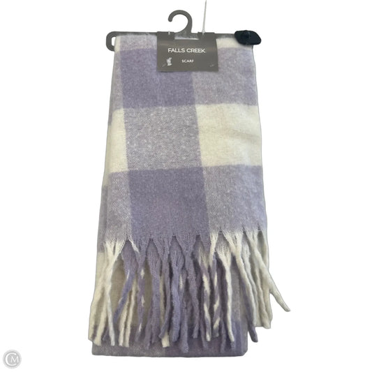 Scarf Winter By Falls Creek In Purple & White