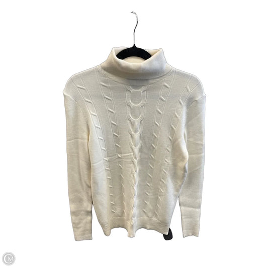 Sweater By Clothes Mentor In White, Size: M