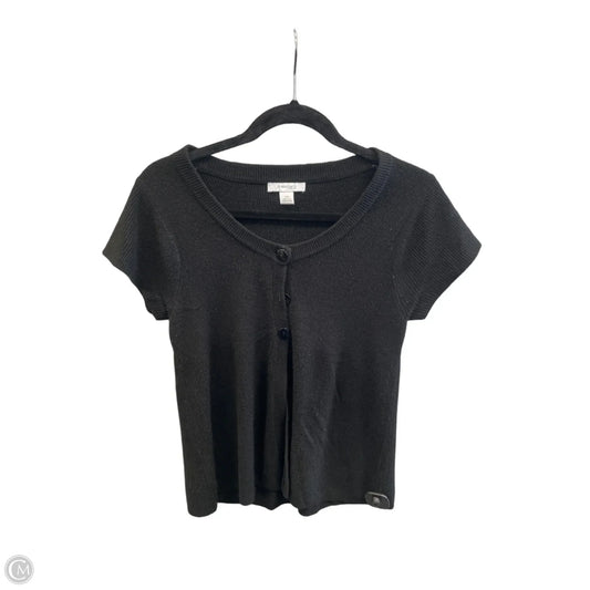 Sweater Short Sleeve By Dressbarn In Black, Size: Mp