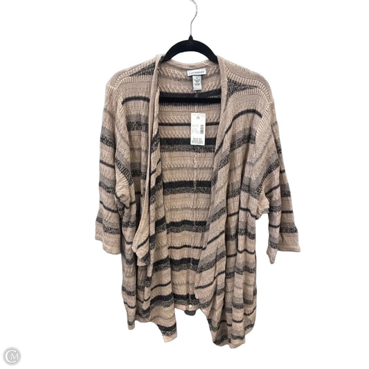 Cardigan By Catherines In Black & Brown, Size: 3x