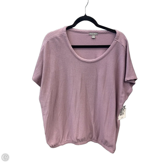 Top Short Sleeve By Falls Creek In Purple, Size: 2x