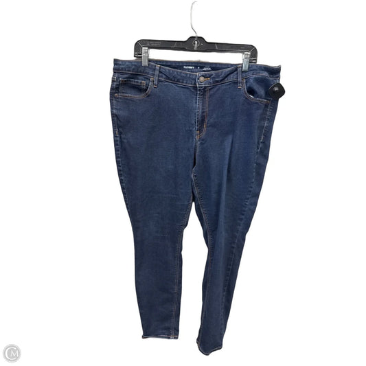 Jeans Skinny By Old Navy In Blue Denim, Size: 18
