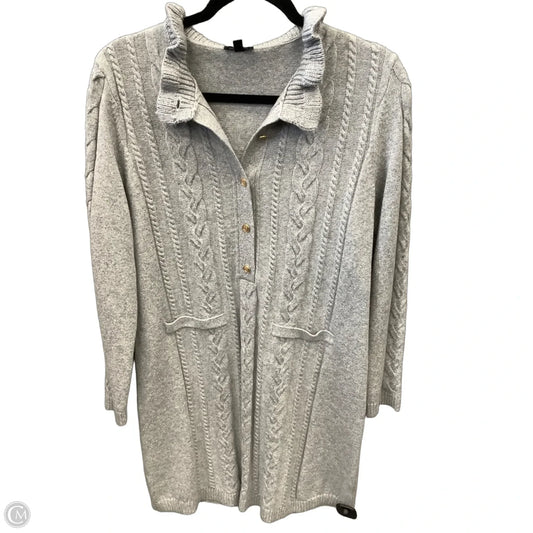 Dress Sweater By Talbots In Grey, Size: Mp
