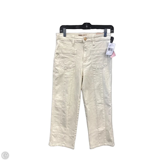 Jeans Straight By Kut In White Denim, Size: 0